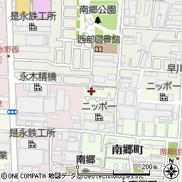 大阪府大東市南郷町10-37周辺の地図