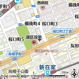 京都銀行六甲道支店 ＡＴＭ周辺の地図