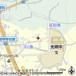 奈良県生駒市小明町32周辺の地図
