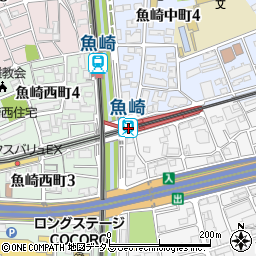 ローソンＨＡ阪神魚崎店周辺の地図