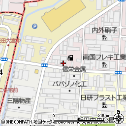 イナバゴム大阪工場周辺の地図