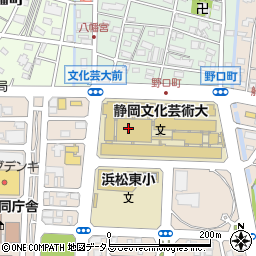 静岡文化芸術大学周辺の地図