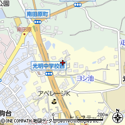 奈良県生駒市小明町5周辺の地図