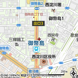 ａｕショップ御幣島周辺の地図