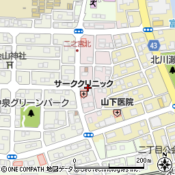 静岡県磐田市二之宮浅間2-21周辺の地図