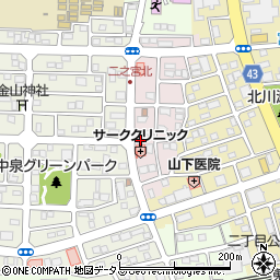 静岡県磐田市二之宮浅間2-16周辺の地図