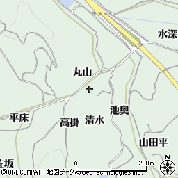 愛知県知多郡南知多町片名清水周辺の地図