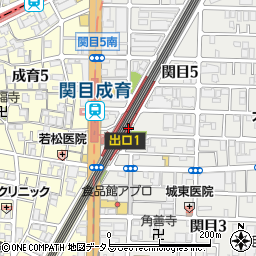 大阪市立　京阪関目駅有料自転車駐車場周辺の地図