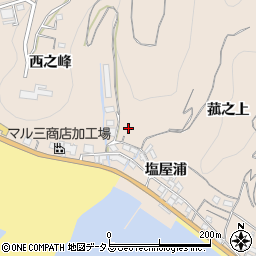 愛知県知多郡南知多町豊浜中狭間周辺の地図