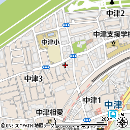中津ヤマモトビル周辺の地図