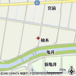 愛知県豊橋市西高師町柚木周辺の地図