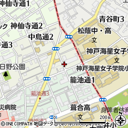 神戸中島郵便局 ＡＴＭ周辺の地図