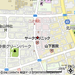静岡県磐田市二之宮浅間2-17周辺の地図