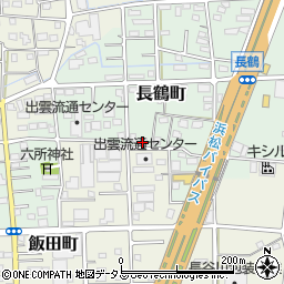静岡県浜松市中央区長鶴町201周辺の地図