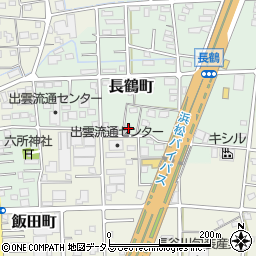 静岡県浜松市中央区長鶴町210周辺の地図