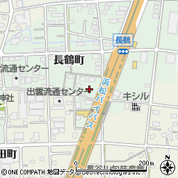 静岡県浜松市中央区長鶴町221周辺の地図