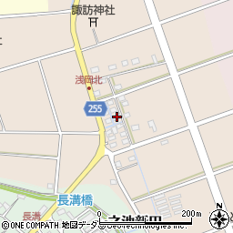 静岡県袋井市浅岡661-2周辺の地図