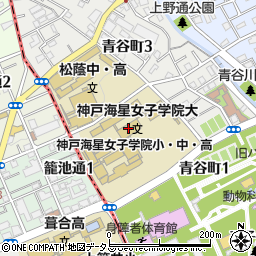 神戸海星女子学院小学校周辺の地図