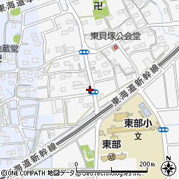 静岡県磐田市東貝塚1198周辺の地図