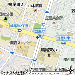 兵庫県西宮市上田西町周辺の地図