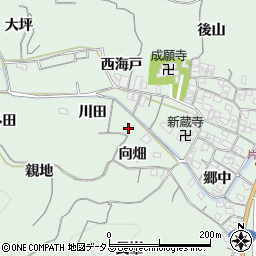 愛知県知多郡南知多町片名川田周辺の地図