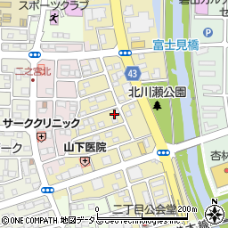 静岡県磐田市二之宮東14-19周辺の地図