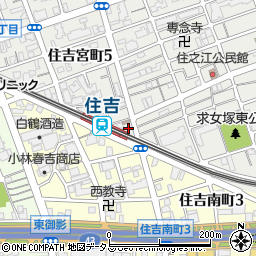 阪神住吉周辺の地図