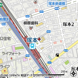 賃貸住宅サービス　塚本駅前店周辺の地図