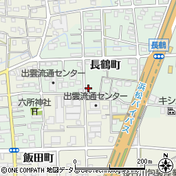 静岡県浜松市中央区長鶴町199周辺の地図