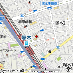 スギドラッグ塚本駅前店周辺の地図