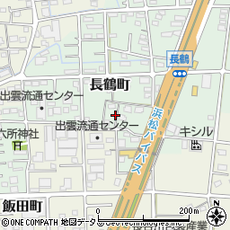 静岡県浜松市中央区長鶴町207周辺の地図
