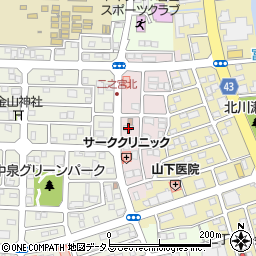静岡県磐田市二之宮浅間2-19周辺の地図