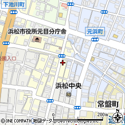 静岡県浜松市中央区元目町128-25周辺の地図