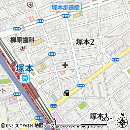 アンセジュール塚本周辺の地図