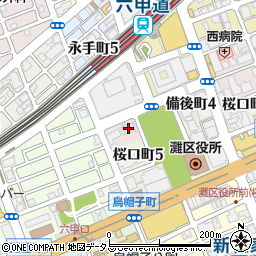 青鳳周辺の地図