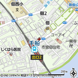 大阪市立西淀川区老人福祉センター周辺の地図
