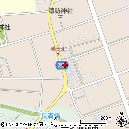 静岡県袋井市浅岡665周辺の地図