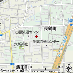 静岡県浜松市中央区長鶴町43周辺の地図