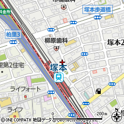 たんぽぽ 塚本店周辺の地図