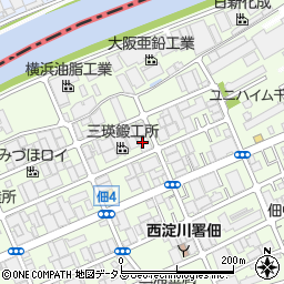 大阪機電株式会社　本社周辺の地図