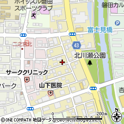 静岡県磐田市二之宮東12-13周辺の地図