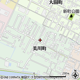 三重県津市美川町周辺の地図