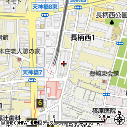 大阪府大阪市北区長柄西1丁目2周辺の地図