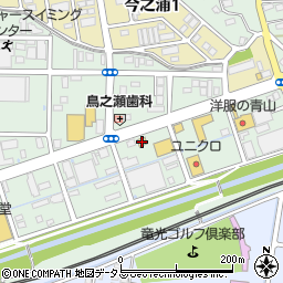 牛角磐田店周辺の地図