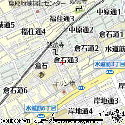 兵庫県神戸市灘区倉石通周辺の地図