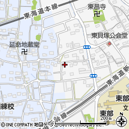 静岡県磐田市東貝塚1184周辺の地図