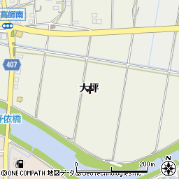 愛知県豊橋市西高師町大坪周辺の地図
