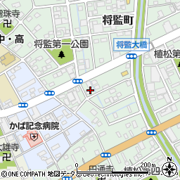 静岡県浜松市中央区将監町43周辺の地図