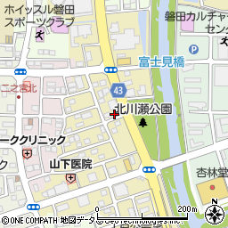 静岡県磐田市二之宮東9-12周辺の地図