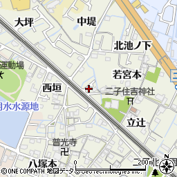 兵庫県加古郡播磨町二子周辺の地図